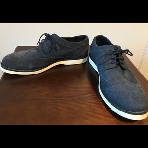 Perry Ellis Portfolio- Men’s Blue Suede Shoes